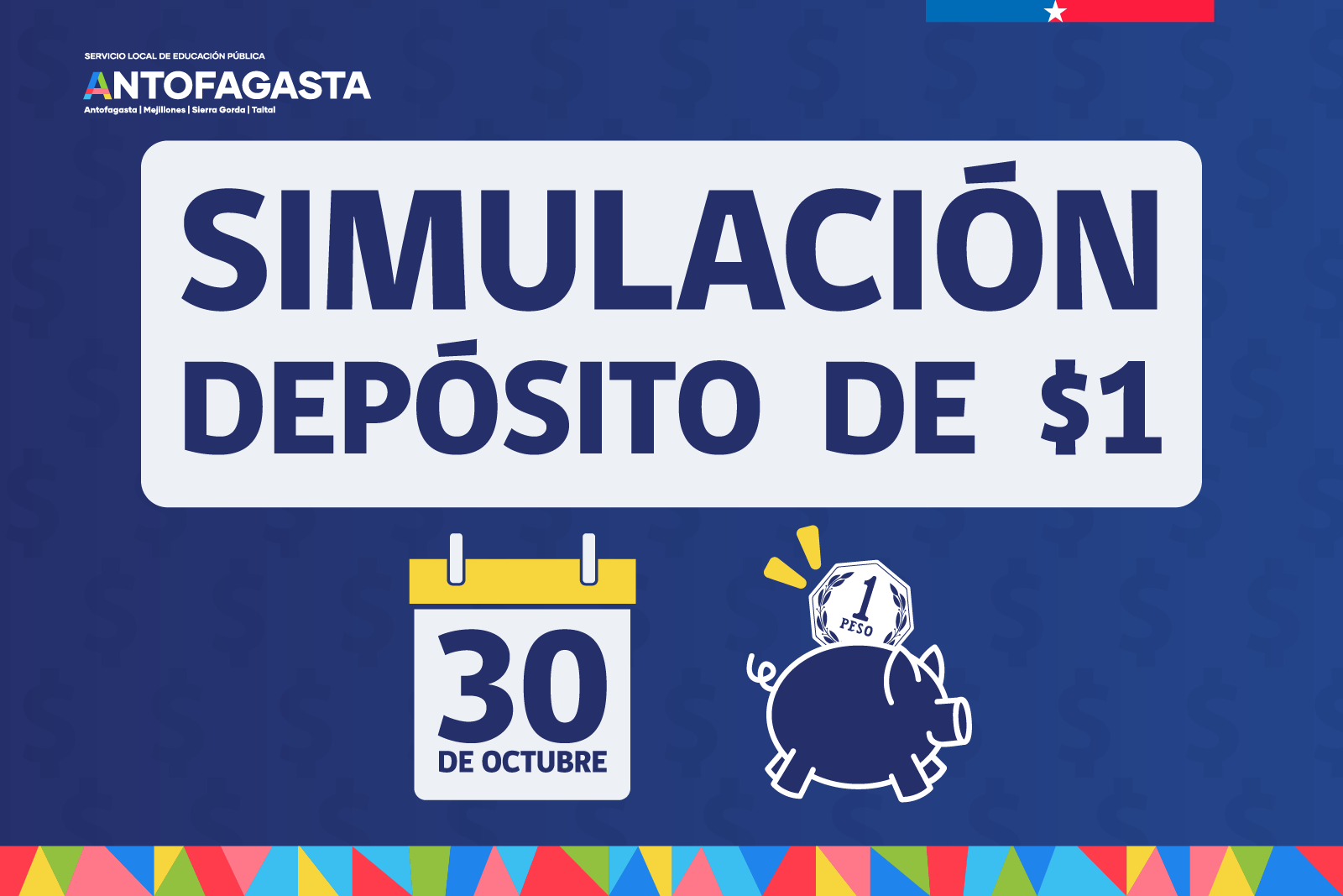 SLEP Antofagasta realizará simulación de pago de $1 para validar datos bancarios
